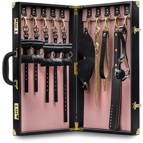 Blush Temptasia Safe Word Bondage Kit With Suitcase Black