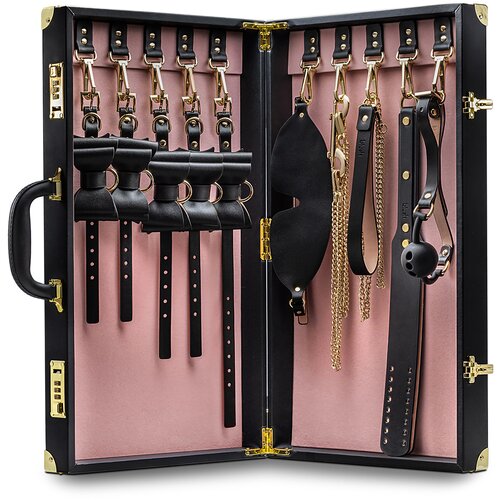 Blush Temptasia Safe Word Bondage Kit With Suitcase Black Slike