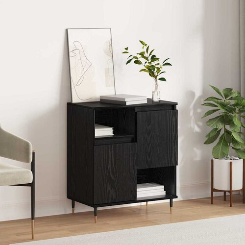 vidaXL Ormarić / Komoda Crni hrast 60 x 35 x 70 cm Konstruirano drvo Cijene