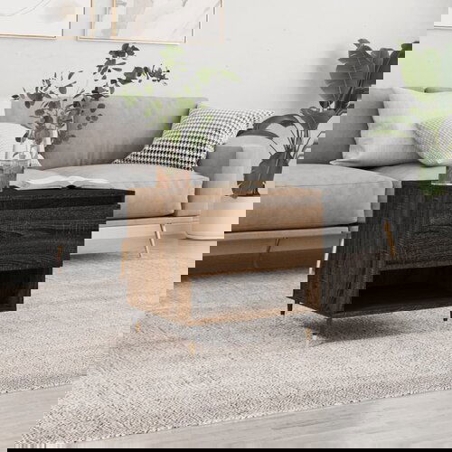 vidaXL Stolić za kavu smeđa boja hrasta 50x46x50 cm konstruirano drvo Cijene