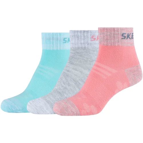 Skechers 3PPK Wm Mesh Ventilation Quarter Socks Višebojna