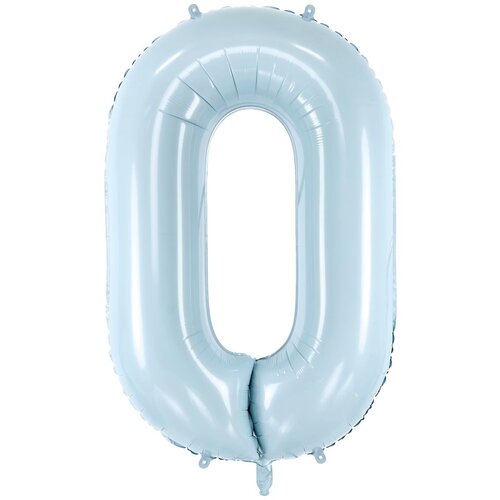 PARTY DECO balon iz folije številka ''0'', 72cm, svetlo moder Cene