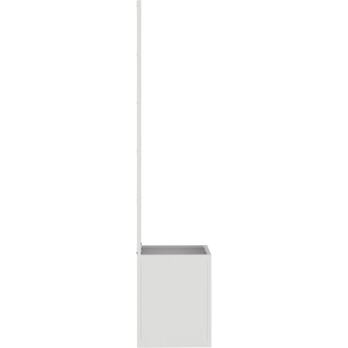 VidaXL Vrtni Sadič s Dekorativnom Pločom Srebrno 32 x 140 cm Slike