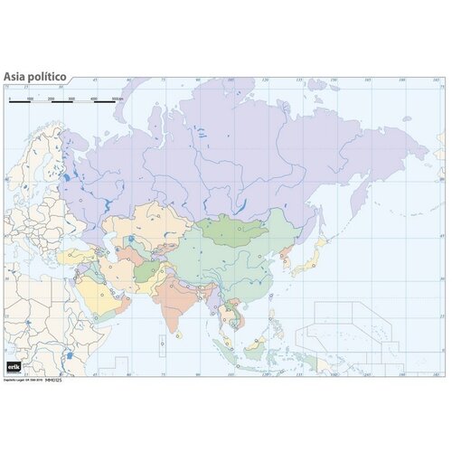Grupo MUTE MAPA JE POLITIČNA AZIJA, (21240447) Cene