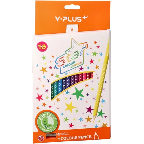 Y-Plus Y-star, drvena boja sa rezačem, miks, 18K Cene