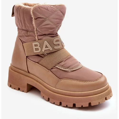 Kesi Women's insulated snow boots with zipper Beige Zeva