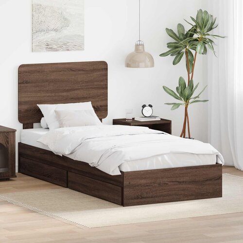  s od storage Smeđi hrast 75 x 190 cm Konstruirano drvo Cijene