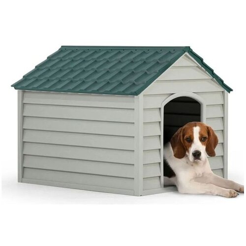 Paws &amp;amp; Whiskers Kućica za pse 5100-3, 76x64x62 cm, Zeleno-siva Slike