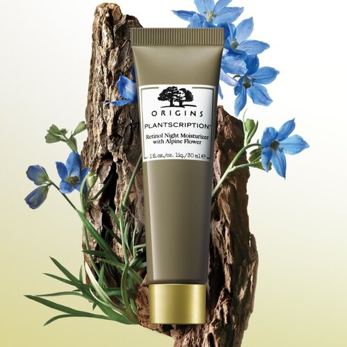 Origins Plantscription&amp;trade; Retinol Night Moisturizer With Alpine Flower hidratantna noćna krema s retinolom 30 ml Slike