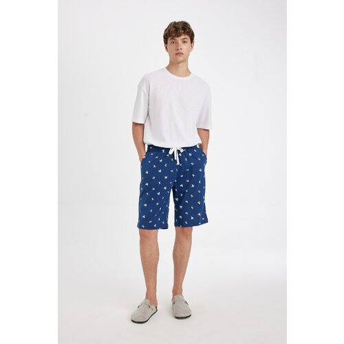 Defacto Regular Fit Pocket Patterned Shorts Pajama Bottoms Cene