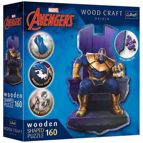 Trefl Wood Craft: Marvel Osvetnici - Thanos na prijestolju 160 komada premium drvena slagalica - Cijene