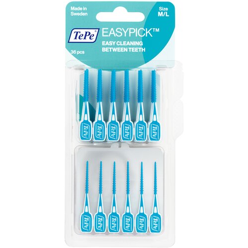 TEPE SWEDEN EasyPick Silikonske zubne čačkalice vel. M/L plave - blister 36 kom Cene