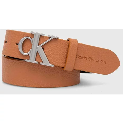 Calvin Klein Jeans Kožni remen za žene, boja: narančasta, K60K612377