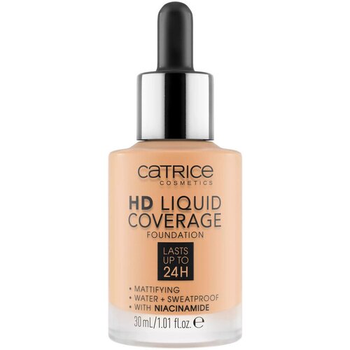 Catrice Pudri & podlage Flüssige Foundation mit HD-Abdeckung - 37 Golden Beige Bež Cene
