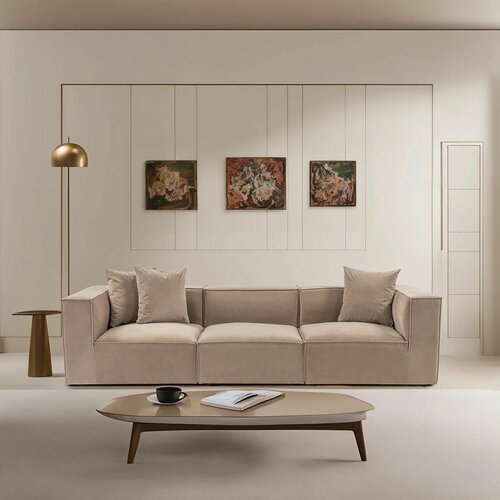 Atelier Del Sofa sora 3 - cappucino cappucino 3-Seat sofa Slike