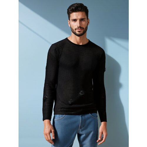 DStreet Sweter męski czarny Slike