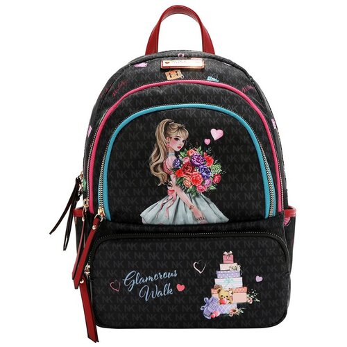 Nikky Modni ruksak Glamorous Walk crni 23,7 x 33 x 11 cm Cijene