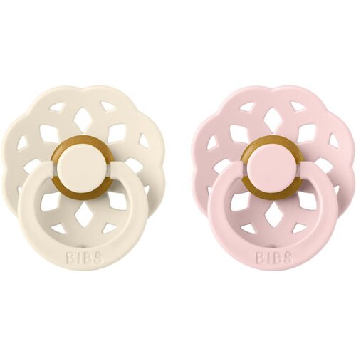 Bibs Boheme Natural Rubber Size 2: 6+ months duda Ivory / Blossom 2 kom Slike