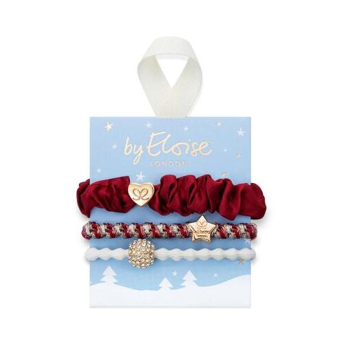 By Eloise London Set Candy Cane Sparkle elastika za lase Cene