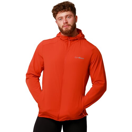 GymBeam jakna za trčanje pulse orange Slike