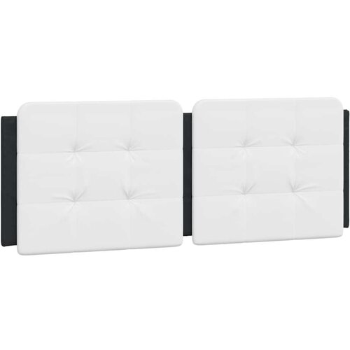  Krevet s madracem crno-bijeli 140 x 200 cm od umjetne kože Slike
