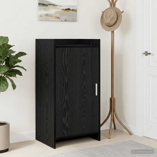  Ormar za cipele Crni hrast 48 x 36 x 92 cm Konstruirano drvo Slike