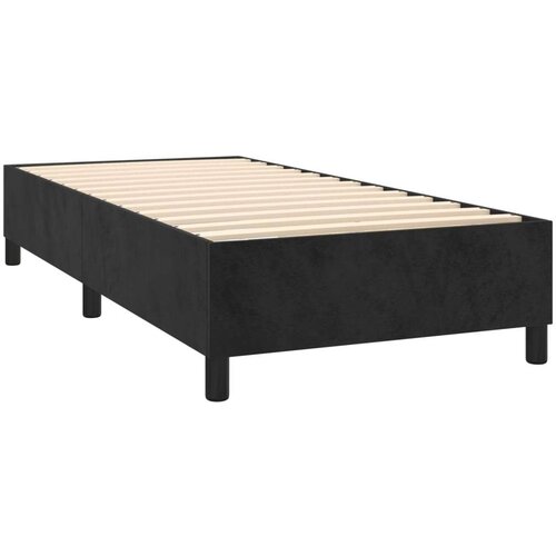 vidaXL Box spring krevet s madracem crni 100x200 cm baršunasti Cene