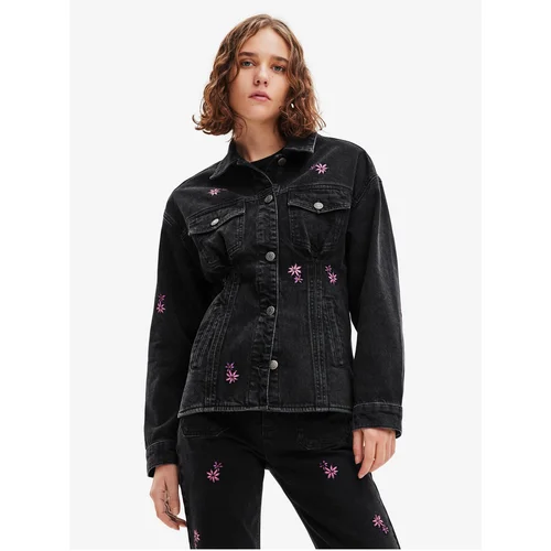 Desigual Black Denim Jacket Arkansas - Women