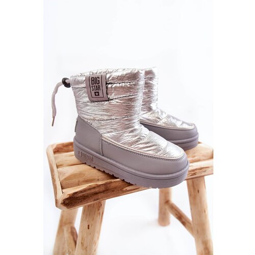 Big Star Children's snow boots KK374218 Grey-Silver Cene