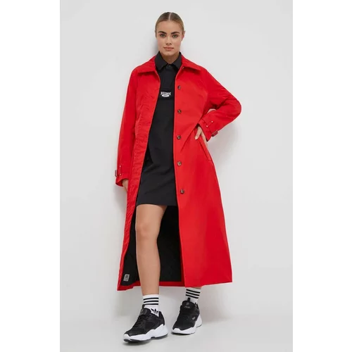 Didriksons Kišni kaput Matilde za žene, boja: crvena, za prijelazno razdoblje