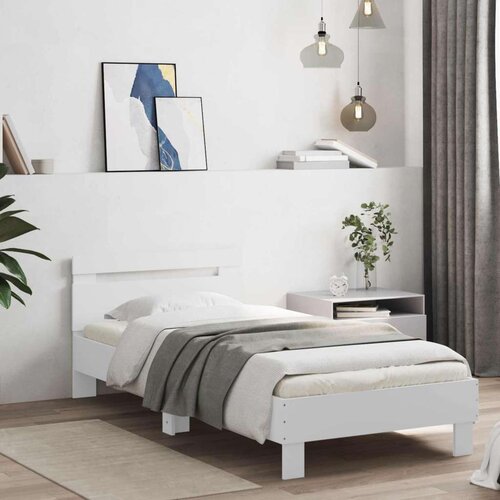  Okvir za krevet s LED svjetlom Bijela 80 x 200 cm - Bijela Cijene