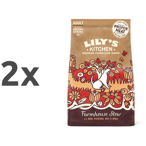 Lily's Kitchen farmhouse stew adult - govedina 2 x 7 kg Cene