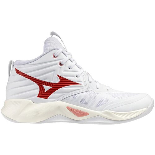 Mizuno Dvoranski &amp;scaron;port Chaussures de volley wave momentum pro mid confort Bela Slike