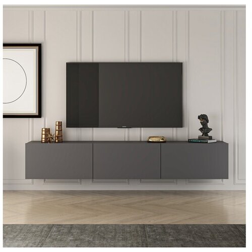 Hanah home TV komoda Zapad, 150x30x32 cm, Antracit Cene