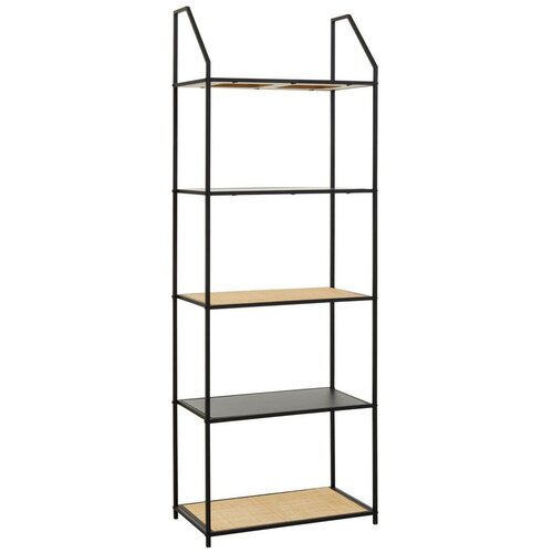 Premier Housewares Crni/u prirodnoj boji metalni regal 61x179x34 cm Depok &amp;ndash; Slike