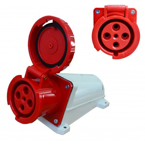 Mitea_Electric Industrijska nazidna utičnica ME-UN4P-63A IP67 Slike