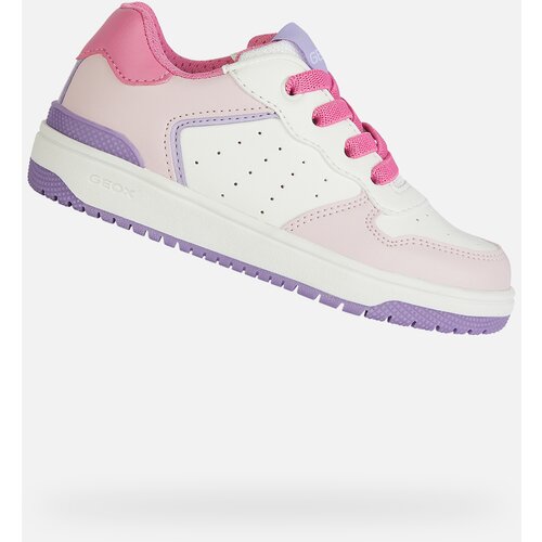 Geox White Girls Washiba Sneakers - Girls Cene
