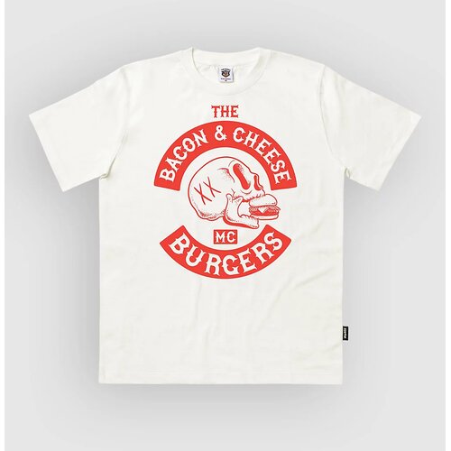 The Dudes Bacon & Cheese Red T-Shirt off / white Cene