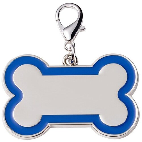 INF 2-pack kovinskih ID obesek z barvnim kostnim robom, graviran Dark Blue, (5000302052) Cene