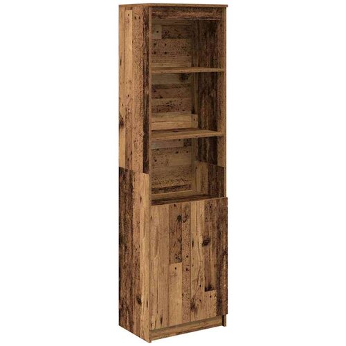 VidaXL Visoka komoda boja staro drvo 50x35x180 cm konstruirano drvo Slike