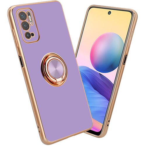 Cadorabo Xiaomi v sijajni svetlobi vijolični - zlato z obročem silikonski/TPU ovitek z za&scaron;čito pred kamero in držalom za magnetni avtomobil, (20617695) Cene