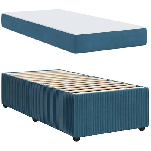  Krevetna konstrukcija Plava 90 x 200 cm tkanina Slike