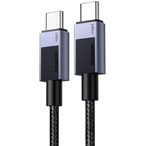 Ugreen l513 usb-c to usb-c pd fast charging cable space gray 1m ( 093-0079 ) Slike