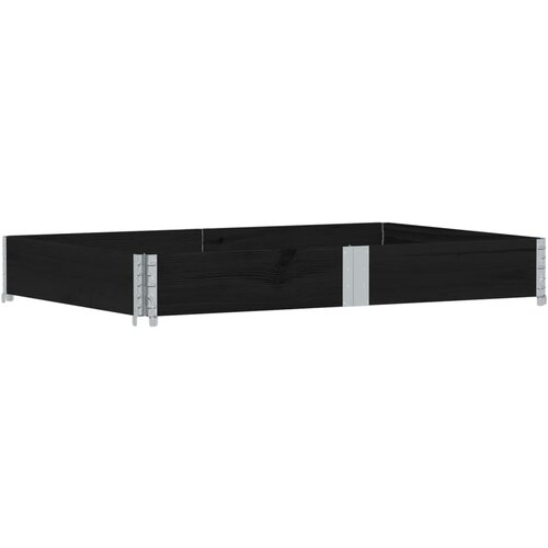 VidaXL Paletni okvir črn 150x100 cm trdna borovina, (5000152539) Slike