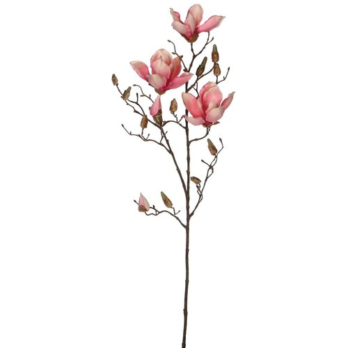 MICA Umjetni cvijet Magnolija (Visina: 88 cm, Crvene boje, Plastika) Slike