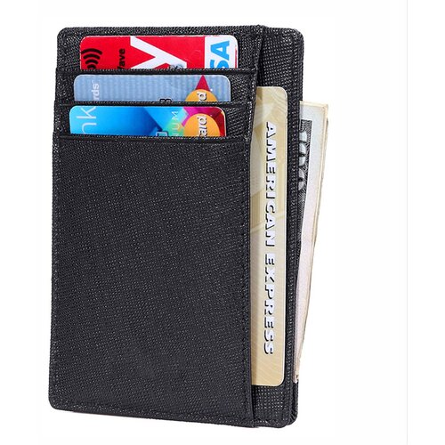 INF RFID držalo proti kraji za moške iz pravega usnja Black, (21247116) Cene