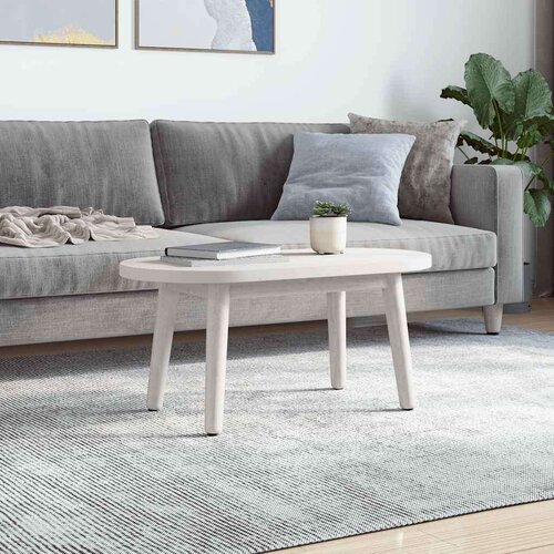 vidaXL Mizna plošča bela 70x35x2,5 cm trdna borovina ovalna Cene