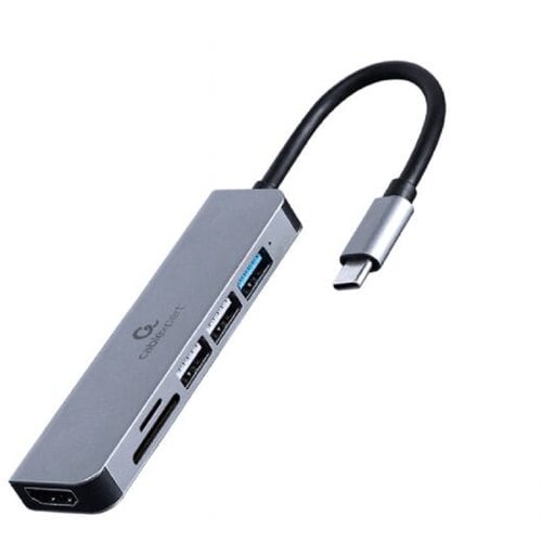 GEMBIRD EUROPE Docking station USB adapter Type-C 6-in-1 multi-port adapter Hub + HDMI + card reader GEMBIRD A-CM-COMBO6-02 Cijene
