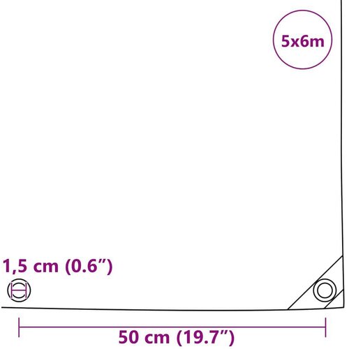 VidaXL Cerada 650g / m&amp;sup2; Bež 5 x 6 m Platno s PVC premazom Slike