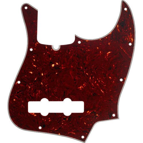 Fender Contemporary 10-Hole Jazz Bass Tortoise Shell Pickguard za basgitaru Slike